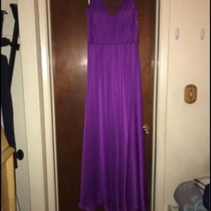 Purple bridesmaid gown. brand is Belsolie. Size 16